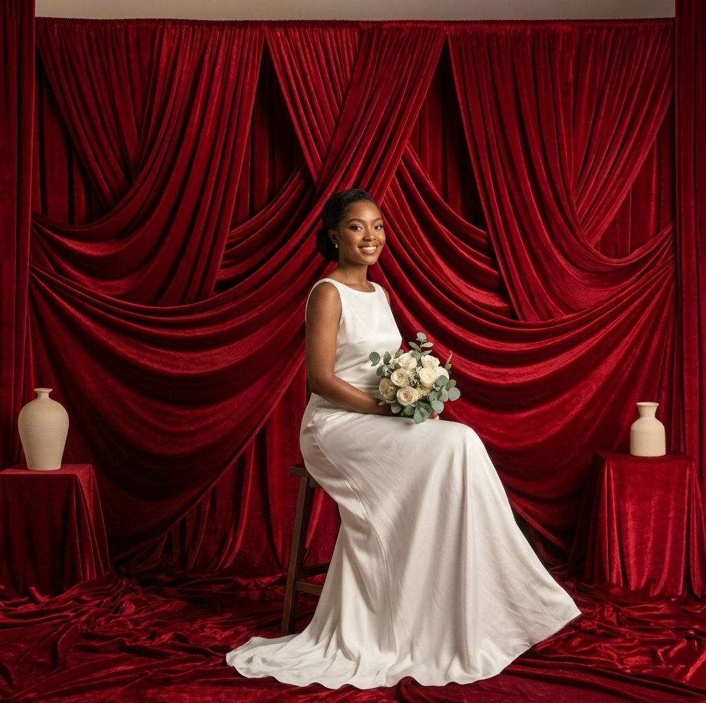 Crimson Drape Stage