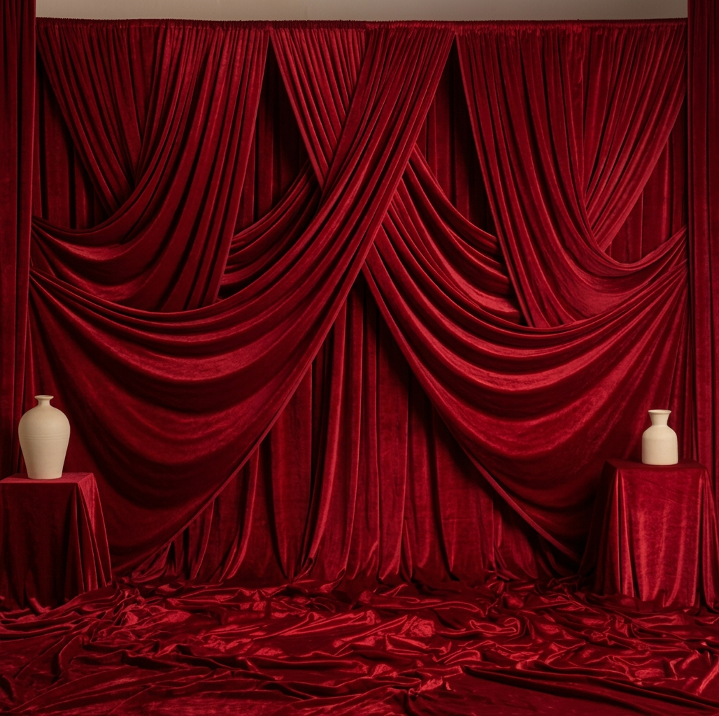 Crimson Drape Stage